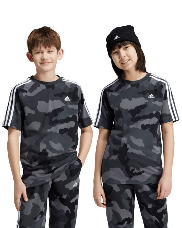 Product: ADIDAS - T-SHIRT DA RAGAZZO GREY-BLACK-WHITE BL CAMOUFLAGE T  - IV7304 (1 of 6)