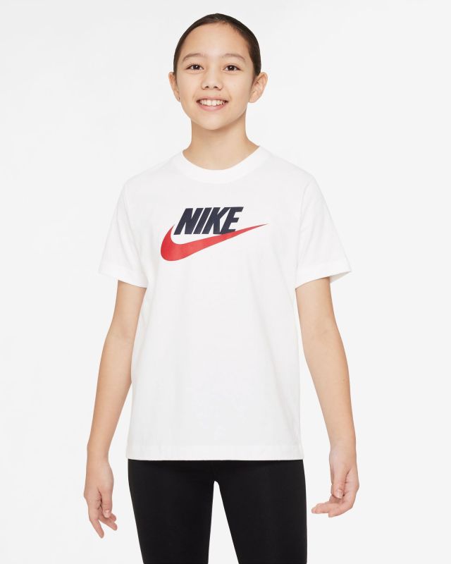 Product: NIKE - TSHIRT SPORTWEAR a maniche corte da ragazzi bianca - FZ5178/100 (1 of 4)