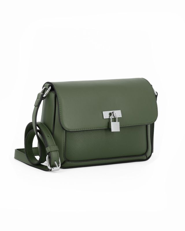 Product: NARDINI - Tracollina verde con tasca posteriore e lucchetto sulla patta (1 of 4)