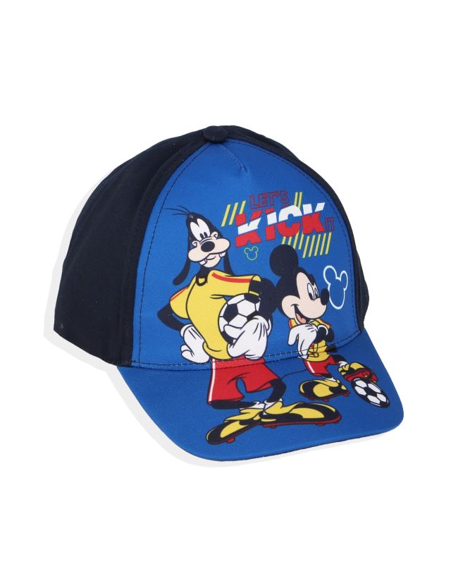 Product: MICKEY - Cappello baseball blu con stampa frontale e chiusura a strappo (1 of 2)
