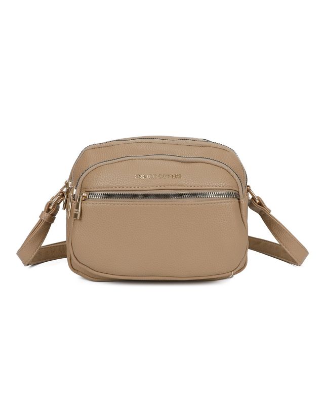 Product: ENRICO COVERI - Tracolla taupe con quattro scomparti (1 of 3)