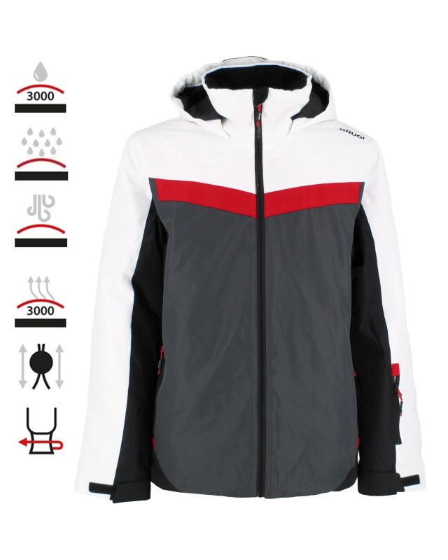 Product: BRUGI - GIACCA SCI DA UOMO BIANCA E GRIGIA (1 of 6)