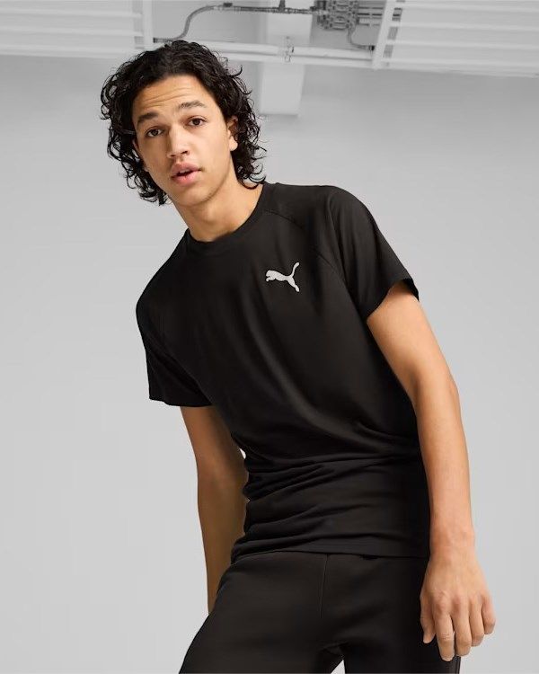 Product: PUMA - T-SHIRT NERA EVOSTRIPE TEE BLACK DA UOMO - 681697-01 (1 of 5)