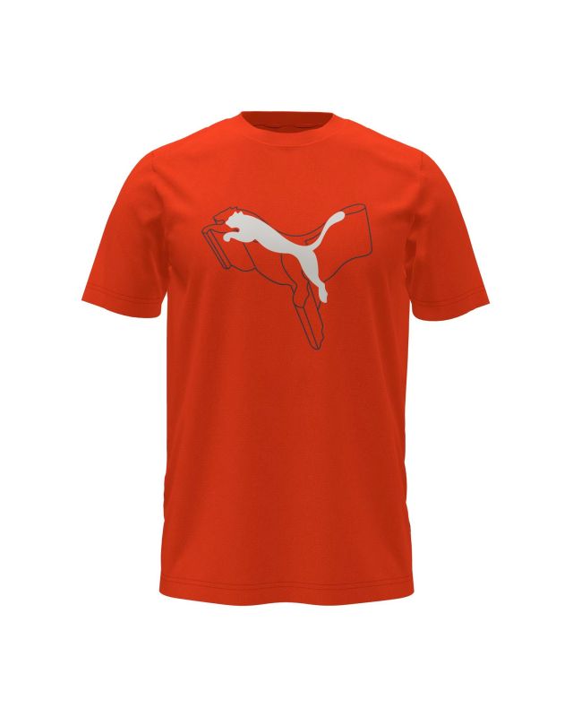 Product: PUMA - T-SHIRT ESS+LOGO LAB CAT TEE ARANCIONE DA UOMO - 682858-18