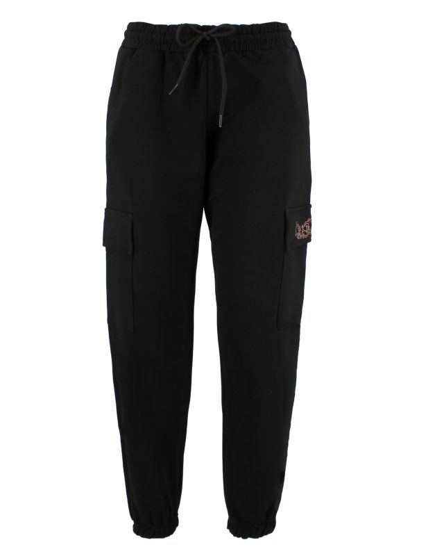 Product: KEITH HARI - DONNA PANTALONE TUTA NERO CON TASCONI (1 of 2)