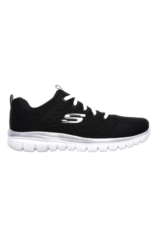Product: SKECHERS GRACEFUL - GET CONNECTED - Sneakers nera con motivo a zigzag e soletta ammortizzata memory foam (1 of 3)
