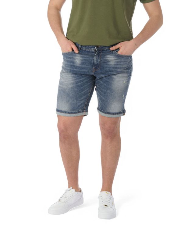 Product: BERMUDA JEANS 5 TASCHE SABBIATO MEDIO (1 of 4)