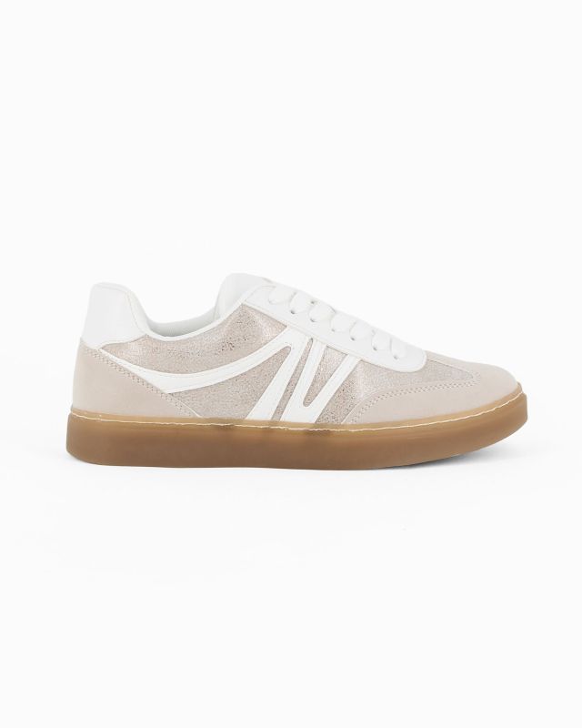 Product: MISS GLOBO - Sneakers oro con lacci (1 of 4)