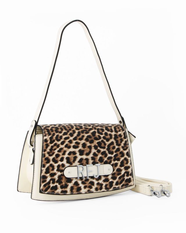 Product: RIFLE - Borsa a spalla con patta maculata e tasca posteriore, tracolla removibile (1 of 4)