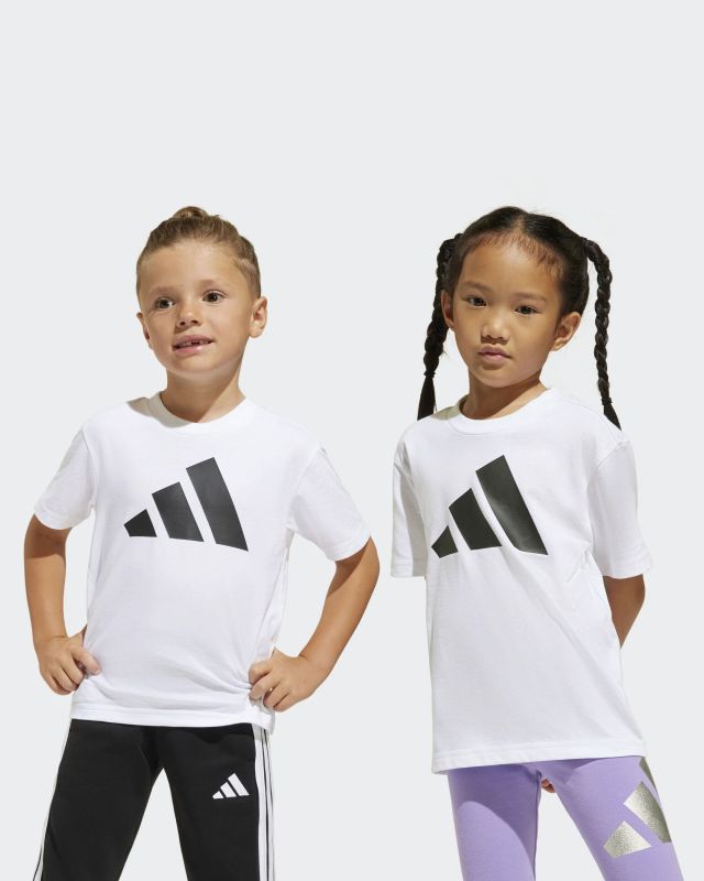 Product: ADIDAS - T-SHIRT BL TEE 160 DA BAMBINI BIANCA E NERA - JC9720 (1 of 3)