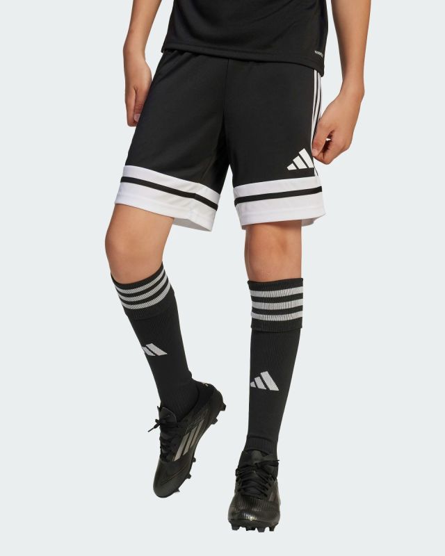 Product: ADIDAS - PANTALONCINO DA ALLENAMENTO JUNIOR NERO E BIANCO SQUA25  - JJ2417 (1 of 6)