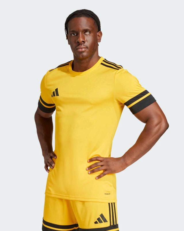 Product: ADIDAS - T-SHIRT MEZZA MANICA UOMO SQUA25 JSY GIALLA E NERA - JG5831 (1 of 4)