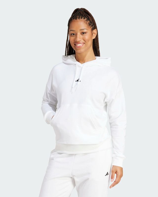 Product: ADIDAS - FELPA CON CAPPUCCIO BIANCA SL FT HD - JD7990 (1 of 6)