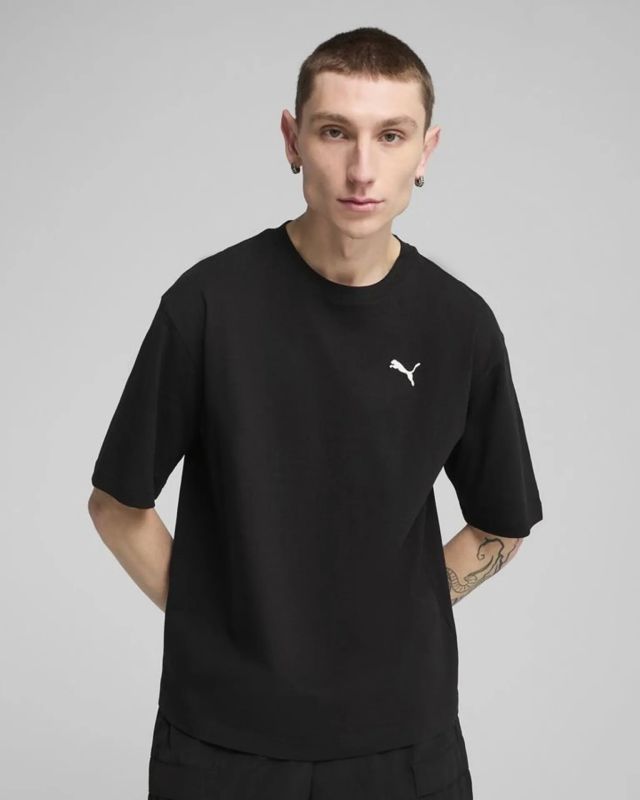 Product: PUMA - T-SHIRT NERA WARDROBE ESS BOXY  DA UOMO 629645-01 (1 of 2)