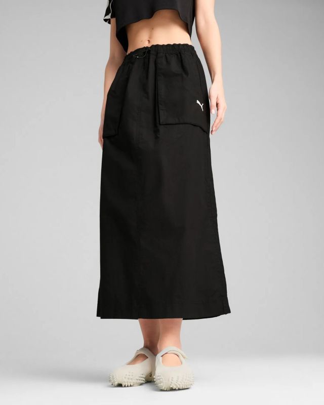 Product: PUMA - GONNA NERA FUTURE.PUMA.ARCHIVE ZIP-OFF MAXI DA DONNA - 629784-01 (1 of 4)