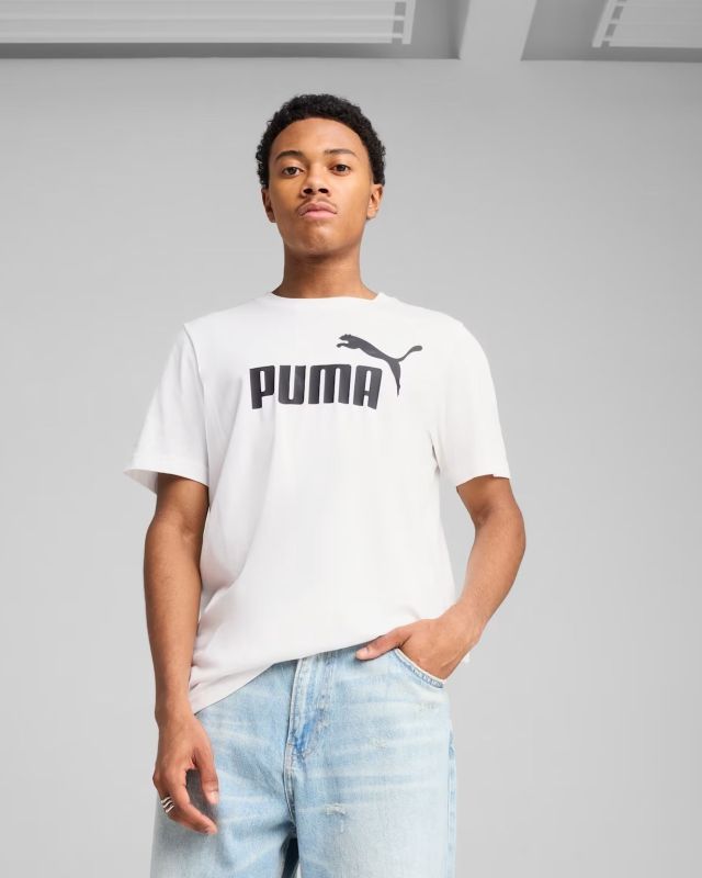 Product: PUMA - T-SHIRT  BIANCA  ESSENTIALS N.1 LOGO TEE DA UOMO, 682532-02 (1 of 2)