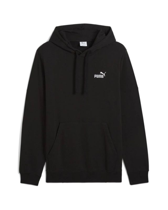 Product: PUMA - FELPA NERA CON CAPPUCCIO DA UOMO LINEA ESSENTIAL SMALL NO.1 682576-01 (1 of 2)