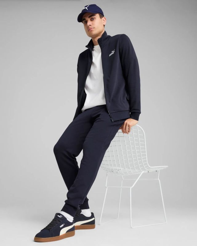 Product: PUMA - TUTA COMPLETA FULL ZIP BLU  ESSENTIAL SWEAT SUIT - DA UOMO, 684848-16 (1 of 4)