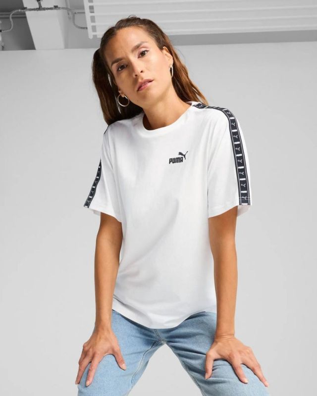 Product: PUMA - T-SHIRT TAPE RELAXED BIANCA DA DONNA 685009-02 (1 of 5)