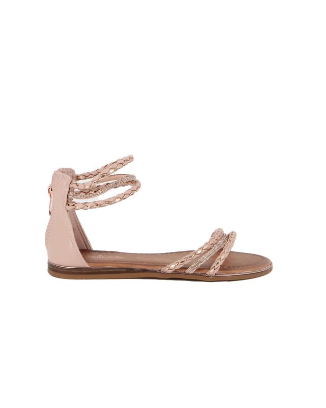Product: MISS GLOBO - Sandalo nude con zip posteriore (1 of 4)