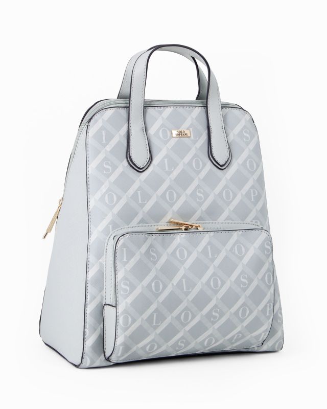 Product: SOLO SOPRANI - Zaino celeste con due manici e tasca frontale (1 of 16)