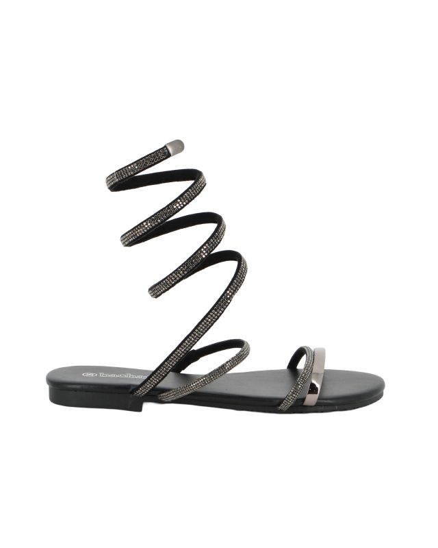 Product: BACHATA - Sandalo nero a spirale con strass (1 of 8)