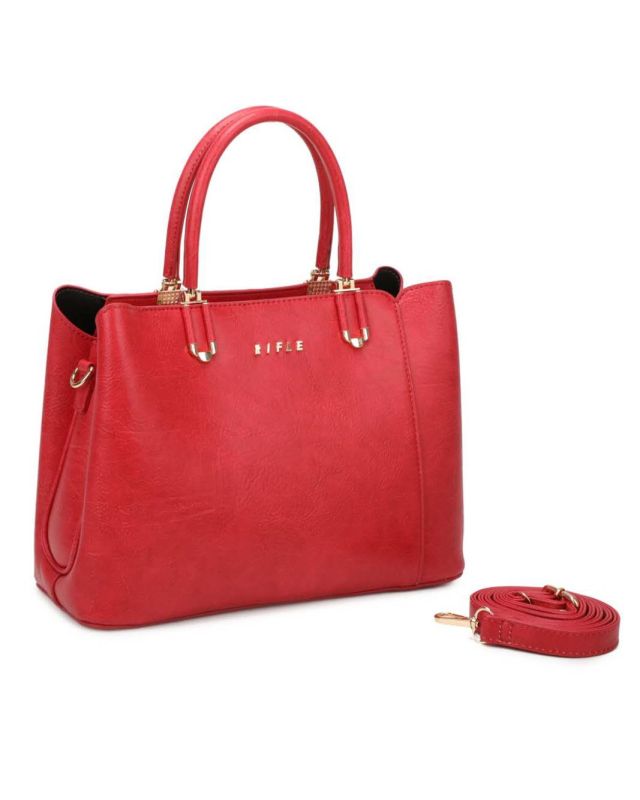 Product: RIFLE - Borsa due manici rossa con tre scomparti interni, tracolla removibile (1 of 3)