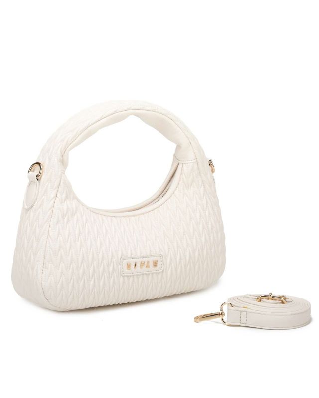 Product: RIFLE - Minibag beige trapuntata con tracolla removibile (1 of 3)