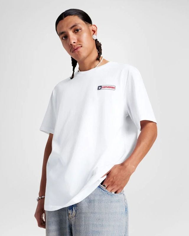 Product: CONVERSE T-SHIRT UOMO BIANCA BOX STAR  - 10027993 (1 of 2)
