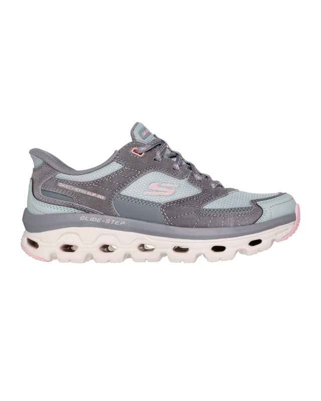 Product: SKECHERS - GLIDE - STEP SOLE - PARADISE VALLEY - Sneakers grigia con tomaia in mesh (1 of 5)