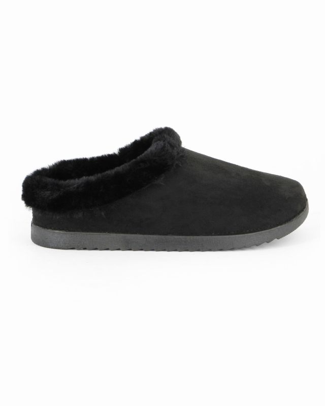 Product: TATOO - Sabot nero con pelliccia interna (1 of 4)