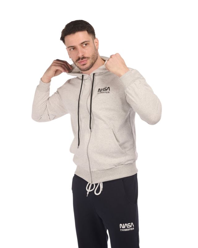 Product: UOMO FELPA CON ZIP E CAPPUCCIO NASA (1 of 4)