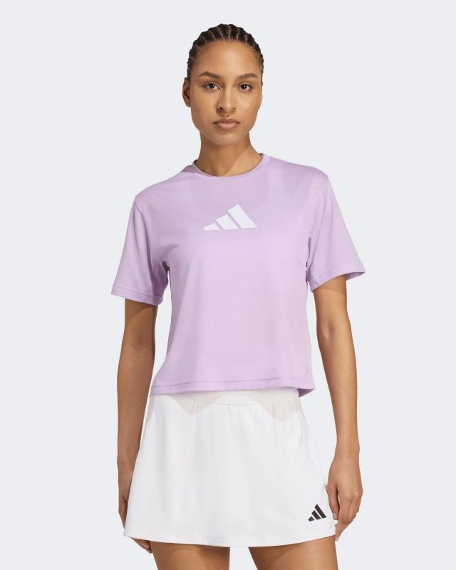 Product: ADIDAS - T-SHIRT DONNA MEZZA MANICA LILLA  TRAIN ESSENTIALS -JY2183 (1 of 5)