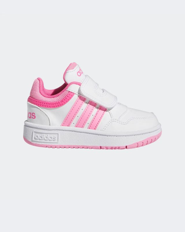 Product: ADIDAS - SNEAKERS BIMBA BIANCA E ROSA  HOOPS 3.0 CF TD DAL 19 AL 27 -  IG3719 (1 of 8)