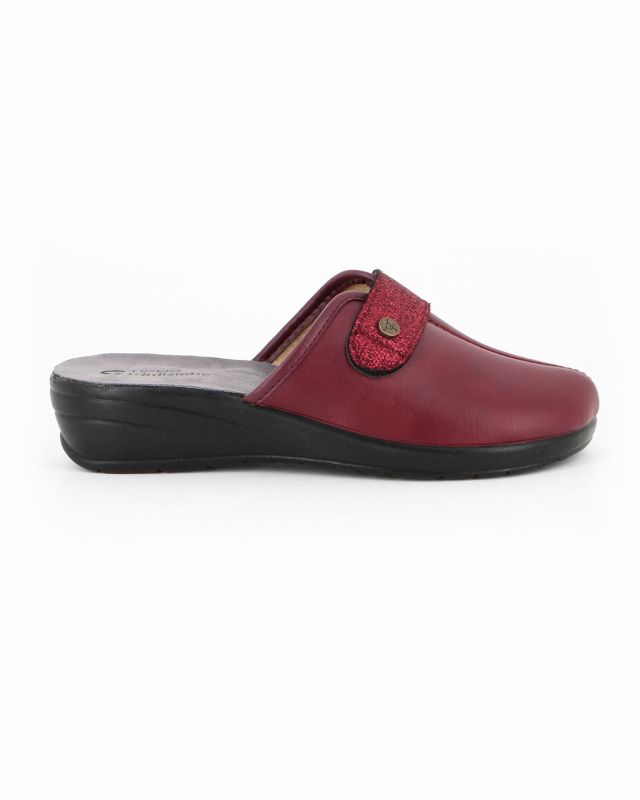 Product: TIGLIO - Ciabatta bordeaux da donna con fascia frontale (1 of 4)
