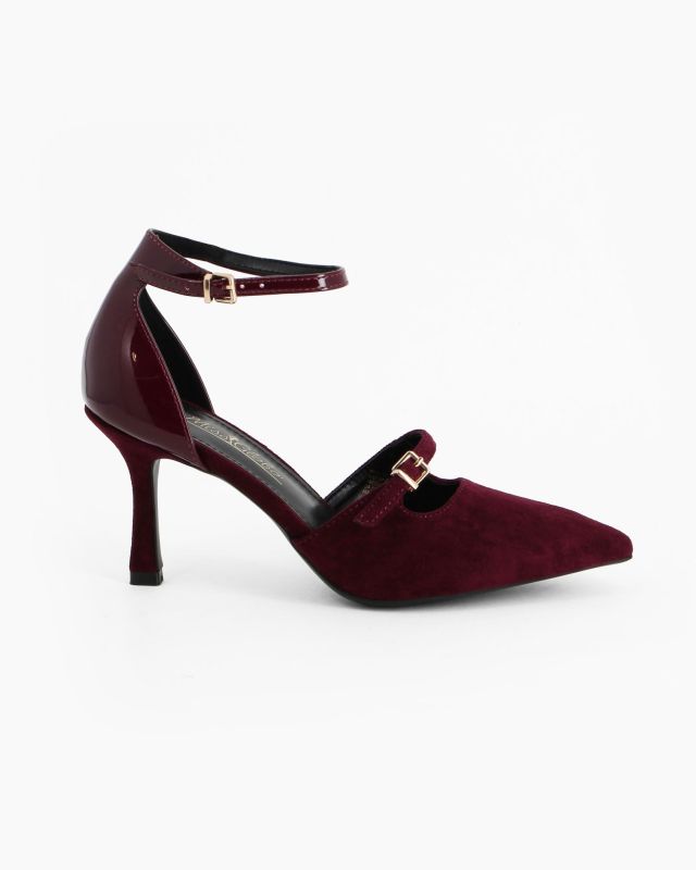 Product: MISS GLOBO - Décolleté bordeaux scamosciata, tacco 8CM (1 of 5)