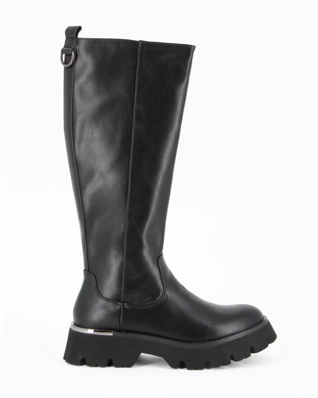 Product: SUPER RIFLE - Stivale nero con suola track e zip laterale, tacco 5CM (1 of 4)