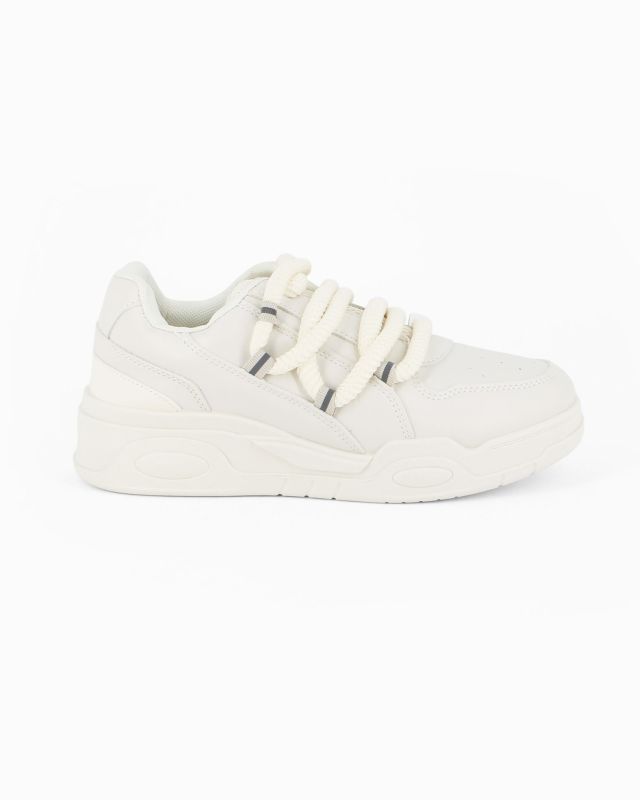 Product: GLOBO ROSA - Sneakers beige con lacci a corda (1 of 5)