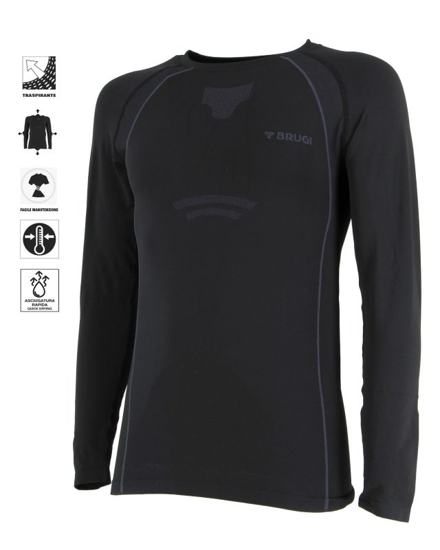 Product: T-SHIRT ML INTIMO TERMICO UOMO BLACK (1 of 2)