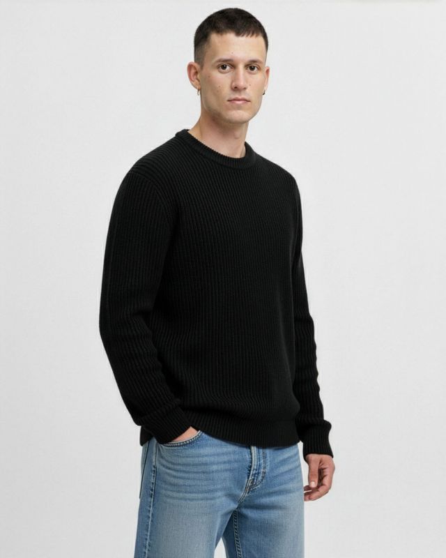 Product: JACK&JONES - MAGLIA MANICA LUNGA DA UOMO UNION NERO (1 of 3)