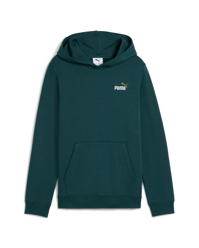 Product: PUMA – FELPA CON CAPPUCCIO ESSENTIALS 2 COLOR SMALL LOGO JUNIOR VERDE – 685825-75 (1 of 2)