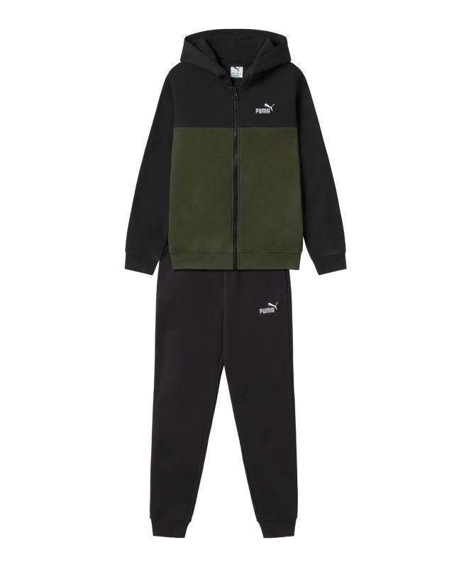 Product: PUMA – TUTA COMPLETA CON CAPPUCCIO JUNIOR VERDE/NERO – 692204-70