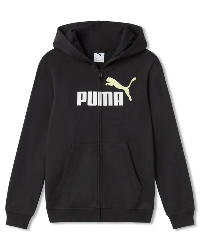 Product: PUMA – FELPA ESSENTIALS+ 2 COLOR LOGO FULL ZIP JUNIOR NERA – 692654-52 (1 of 2)