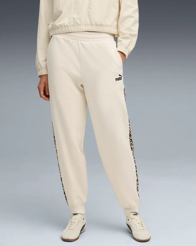 Product: PUMA - PANTALONE  PANNA CON BANDE LEOPARDATE ESSENTIAL GRAPHIC ANIMAL COMFORT DA DONNA, 688086-87 (1 of 5)