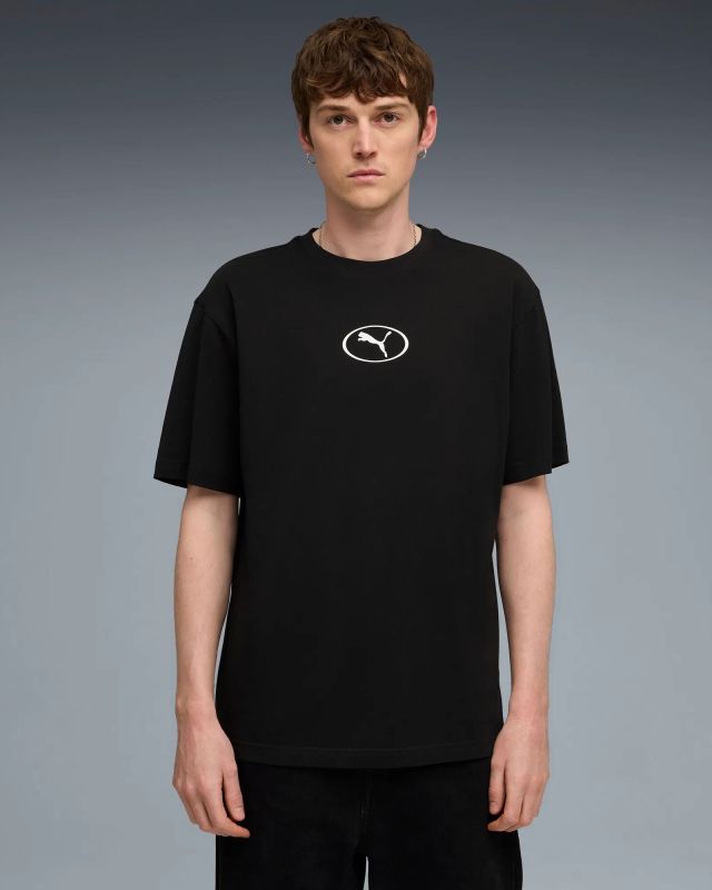 Product: PUMA - T-SHIRT NERA SPORT RELAXED GRAPHIC TEE DA UOMO, 688242-01 (1 of 5)