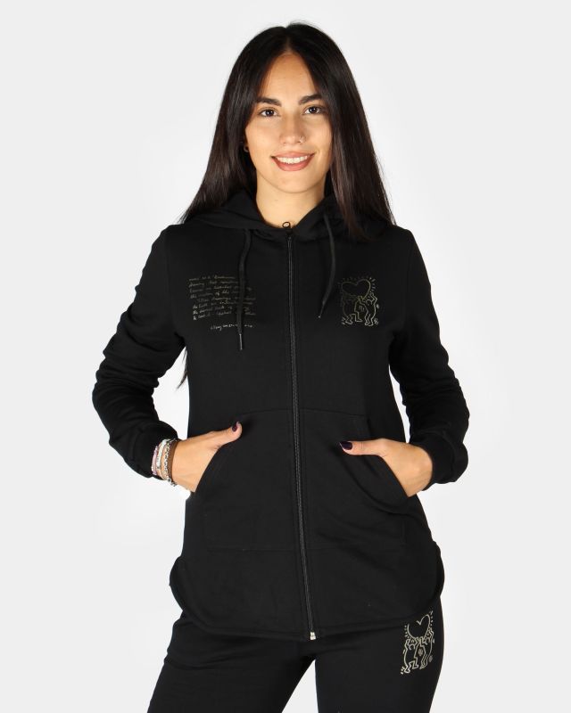 Product: DONNA FELPA FULL ZIP CON CAPPUCCIO (1 of 9)