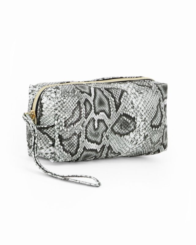 Product: NARDINI - Borsello bianco pitonato con polsiera (1 of 4)