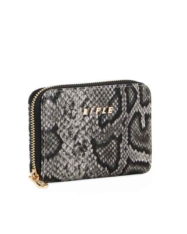 Product: RIFLE - Portacarte grigio pitonato con chiusura a zip (1 of 3)