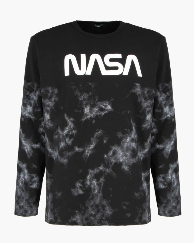 Product: NASA - MAGLIA MANICA LUNGA NERA DA UOMO (1 of 3)