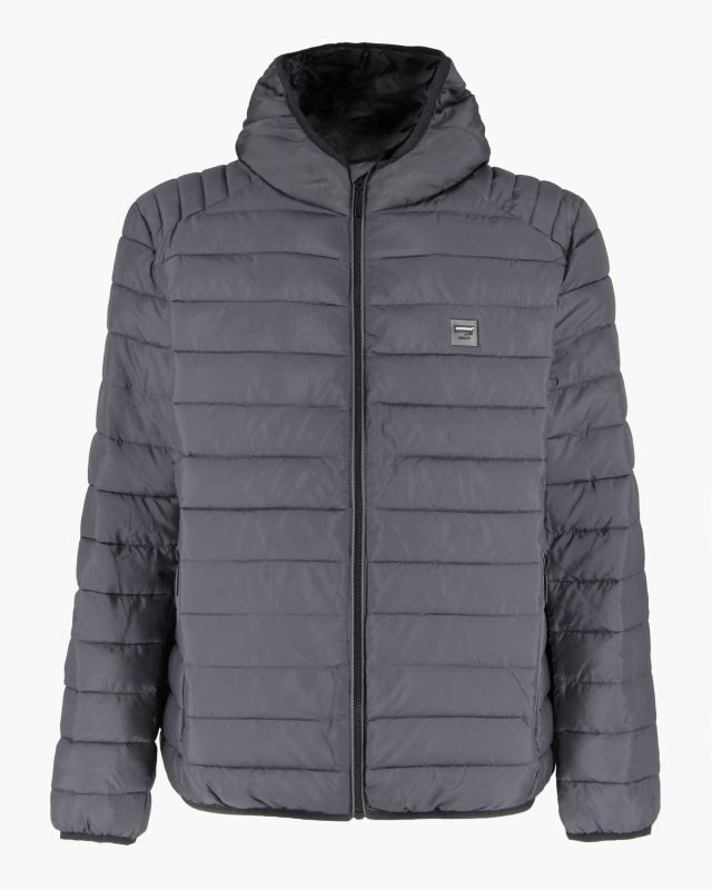 Product: CARRERA - PIUMINO UOMO ANTRACITE  ULTRALEGGERO IN RIPSTOP CON CAPPUCCIO (1 of 8)